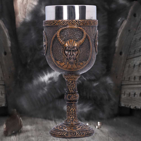 Loki Norse God of Mischief Goblet - Goblets & Chalices at Gift Moments