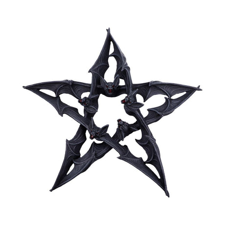 Dark Colony Bat Pentagram Wall Plaque Default Title - Figures & Collectables at Gift Moments