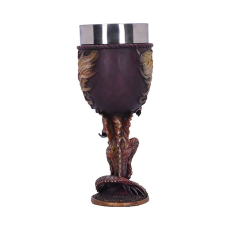 Ruth Thompson Flame Blade Red Fire Dragon Goblet Glass - Goblets & Chalices at Gift Moments