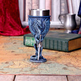 Ruth Thompson Sea Blade Blue Water Dragon Goblet Glass - Goblets & Chalices at Gift Moments