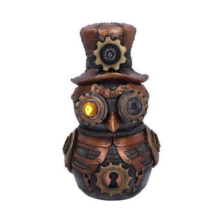 Hootle 22.7cm Steampunk Owl with Top Hat Figurine - Figures & Collectables at Gift Moments