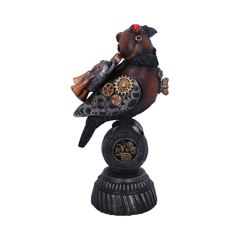 Steampunk Rivet Raven Mechanical Bird Figurine - Figures & Collectables at Gift Moments