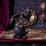 Feline Flight 22.7cm Steampunk Black Cat Pilot Figurine - Figures & Collectables at Gift Moments