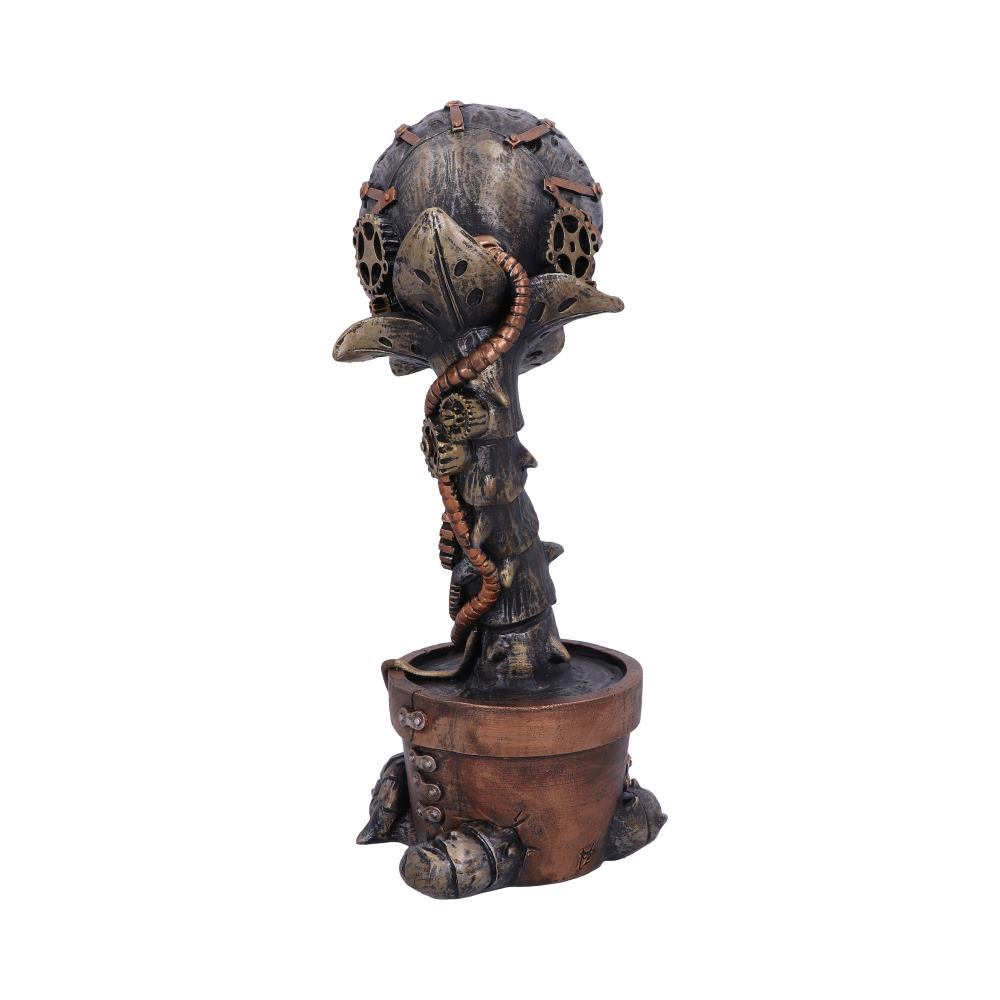 Cogwork Carnivore 24.3cm Bronze Mechanical Flesh Eating Plant Figurine - Figures & Collectables at Gift Moments