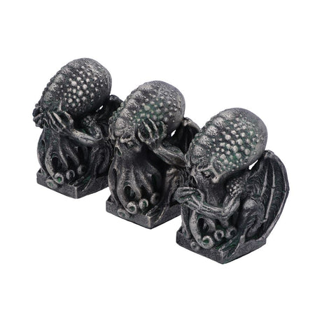 Three Wise Cthulhu Figurines 7.6cm - Figures & Collectables at Gift Moments