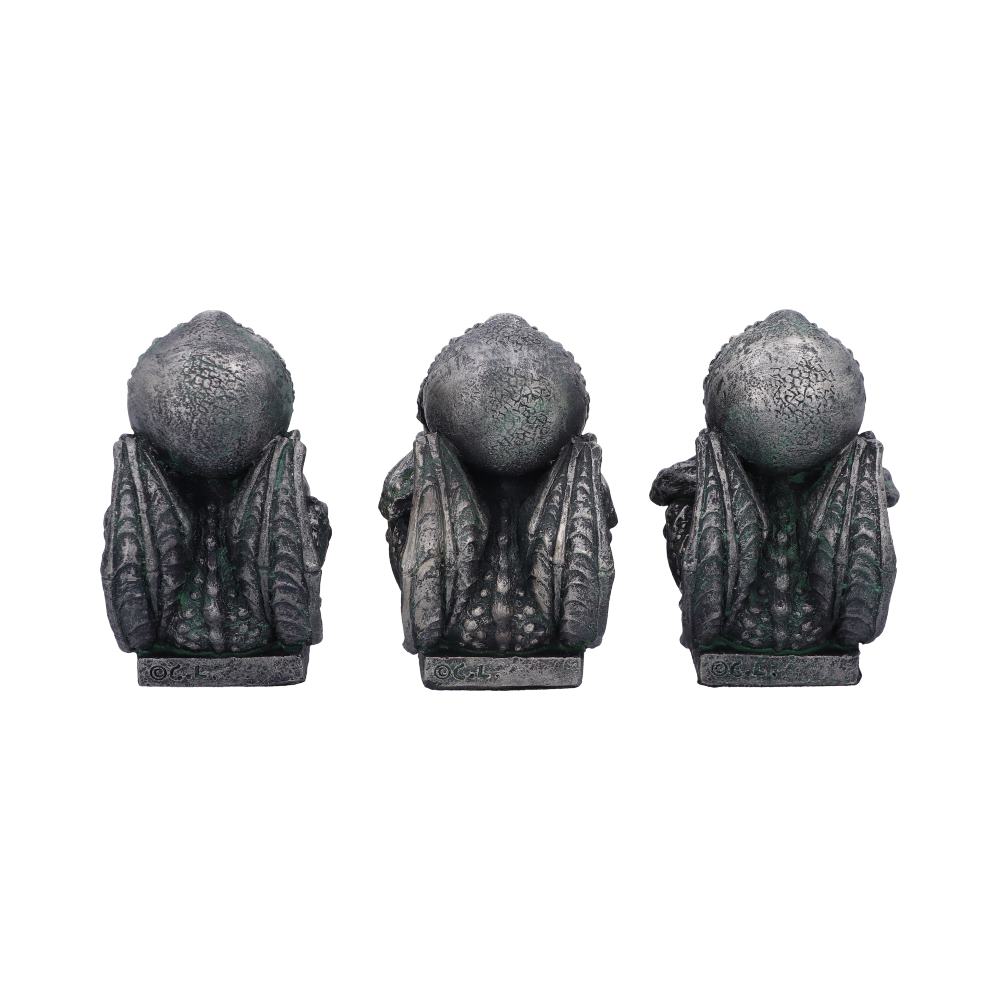 Three Wise Cthulhu Figurines 7.6cm - Figures & Collectables at Gift Moments