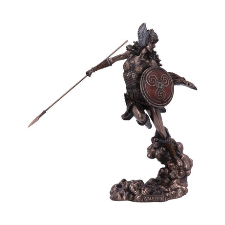 Bronze Valkyrie's Flight Norse Valkyrie Warrior Female Figurine Default Title - Figures & Collectables at Gift Moments