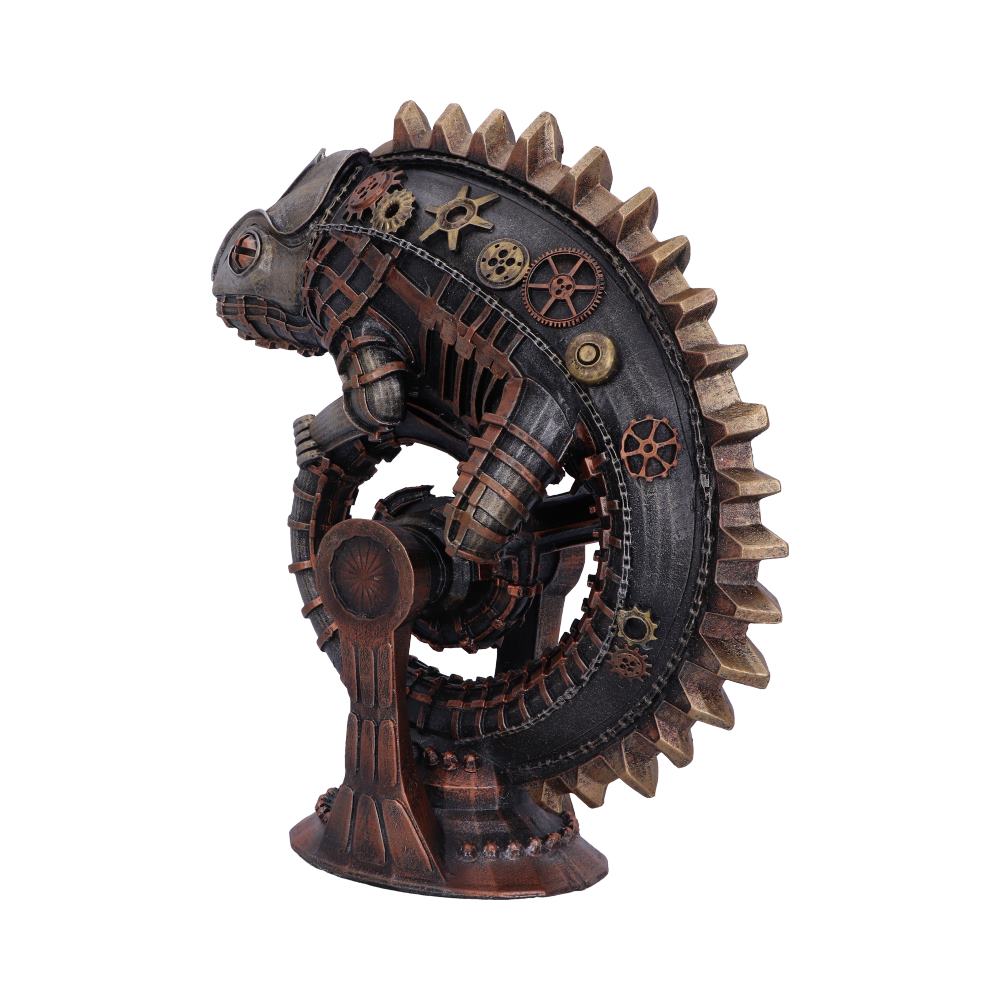 Bronze Mechanical Chameleon Steampunk Lizard Figurine - Figures & Collectables at Gift Moments