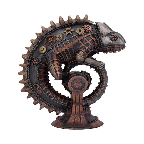 Bronze Mechanical Chameleon Steampunk Lizard Figurine - Figures & Collectables at Gift Moments