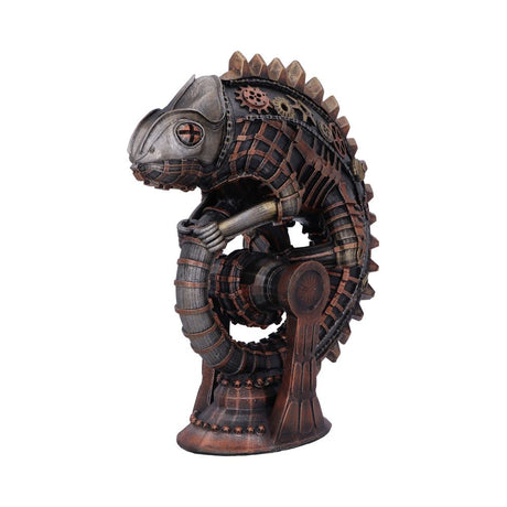 Bronze Mechanical Chameleon Steampunk Lizard Figurine - Figures & Collectables at Gift Moments