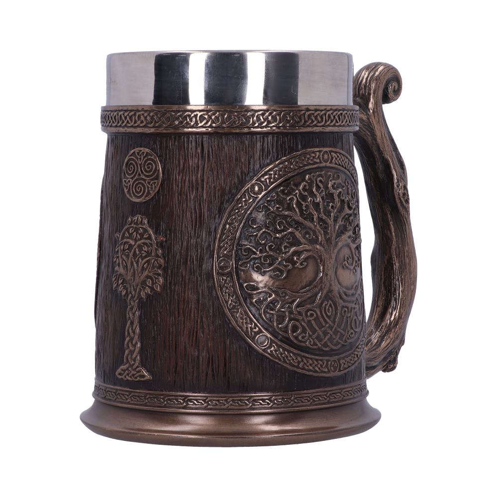 Bronze Tree of Life Tankard 16cm - Tankards at Gift Moments