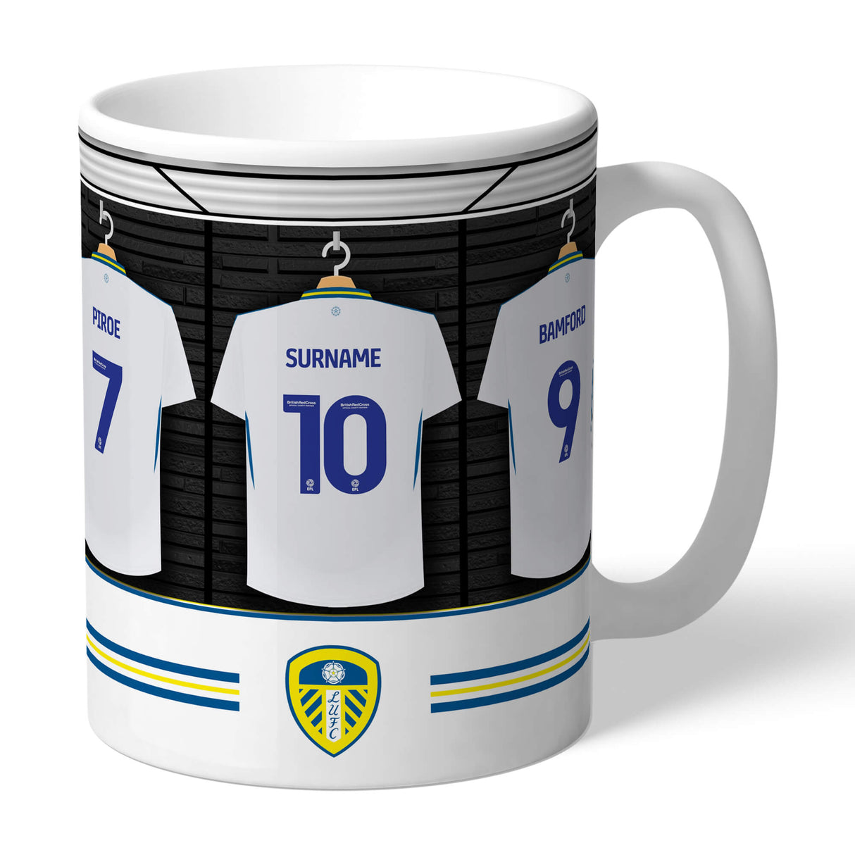 Personalised Leeds United FC Dressing Room Mug - Mugs at Gift Moments