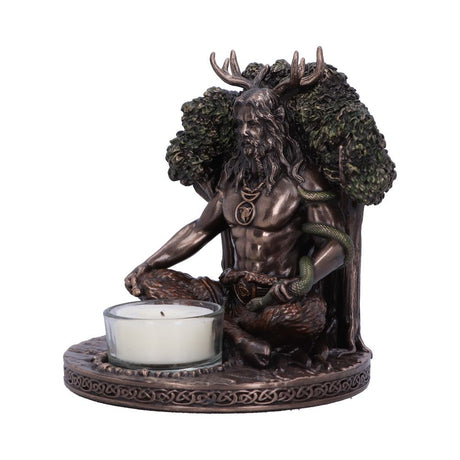 Cernunnos Bronze Tealight Holder 13.5cm - Candles & Holders at Gift Moments