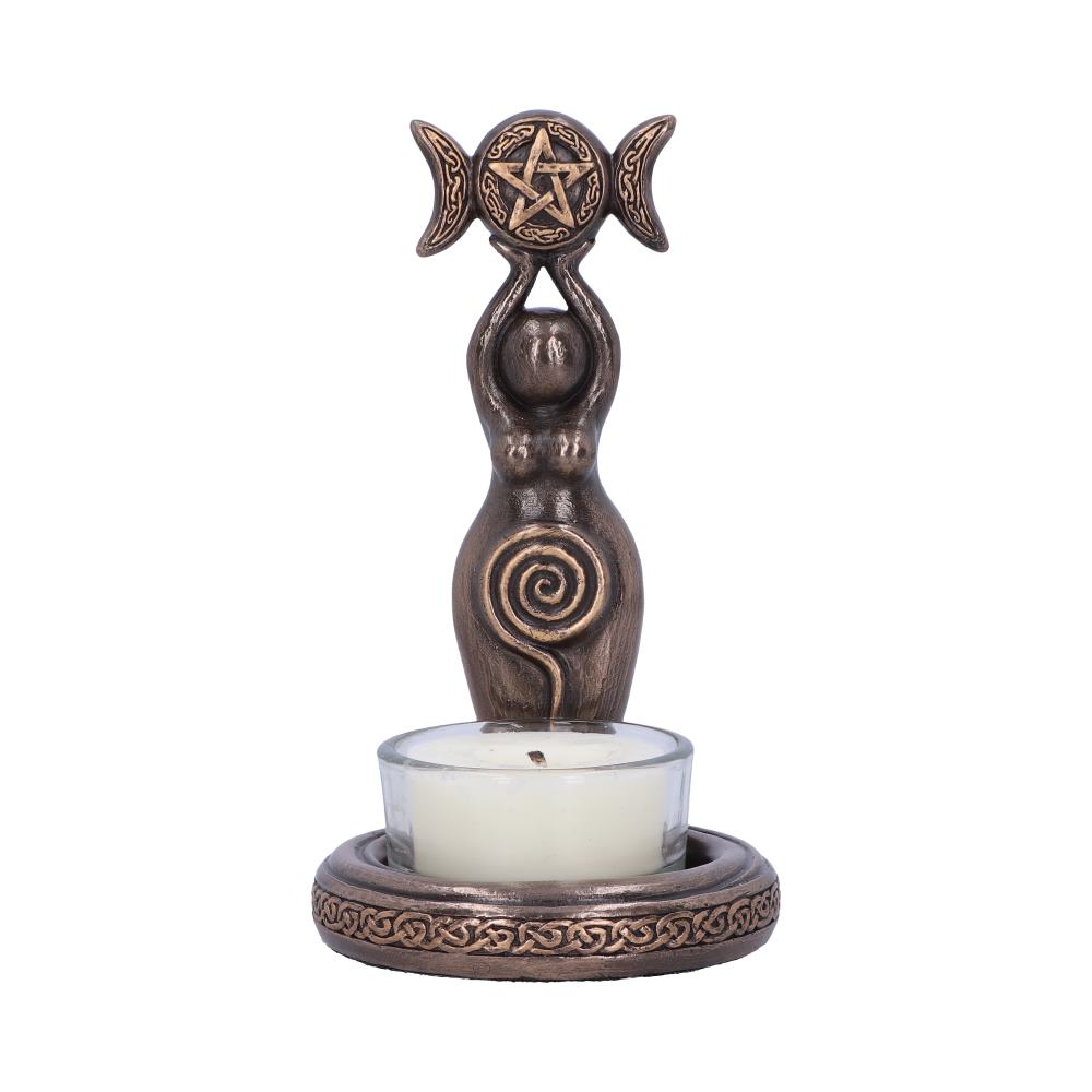 Triple Goddess Tea Light 12cm Default Title - Candles & Holders at Gift Moments