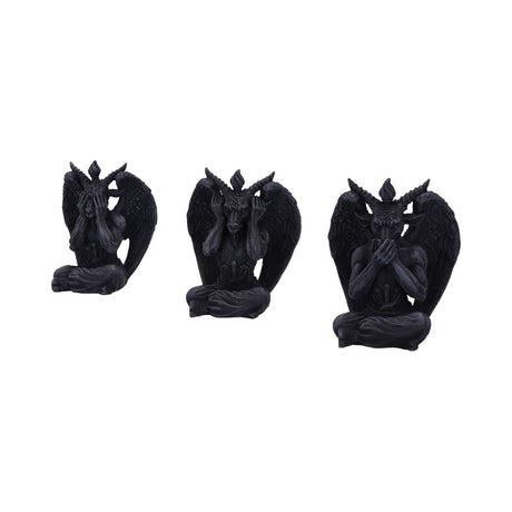 Three Wise Baphomet Figurines 10.2cm - Figures & Collectables at Gift Moments