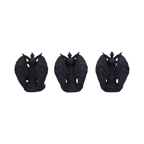 Three Wise Baphomet Figurines 10.2cm - Figures & Collectables at Gift Moments