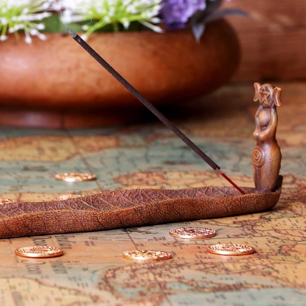 Triple Goddess Incense Holder 24.5cm - Incense Holders at Gift Moments