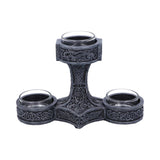 Thor's Hammer Tea Light Holder 18.5cm - Candles & Holders at Gift Moments