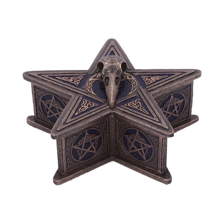 Pentagram Raven Box 16.5cm Default Title - Boxes at Gift Moments