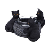 Familiar Trio Cat Tea Light Holder 10cm - Candles & Holders at Gift Moments