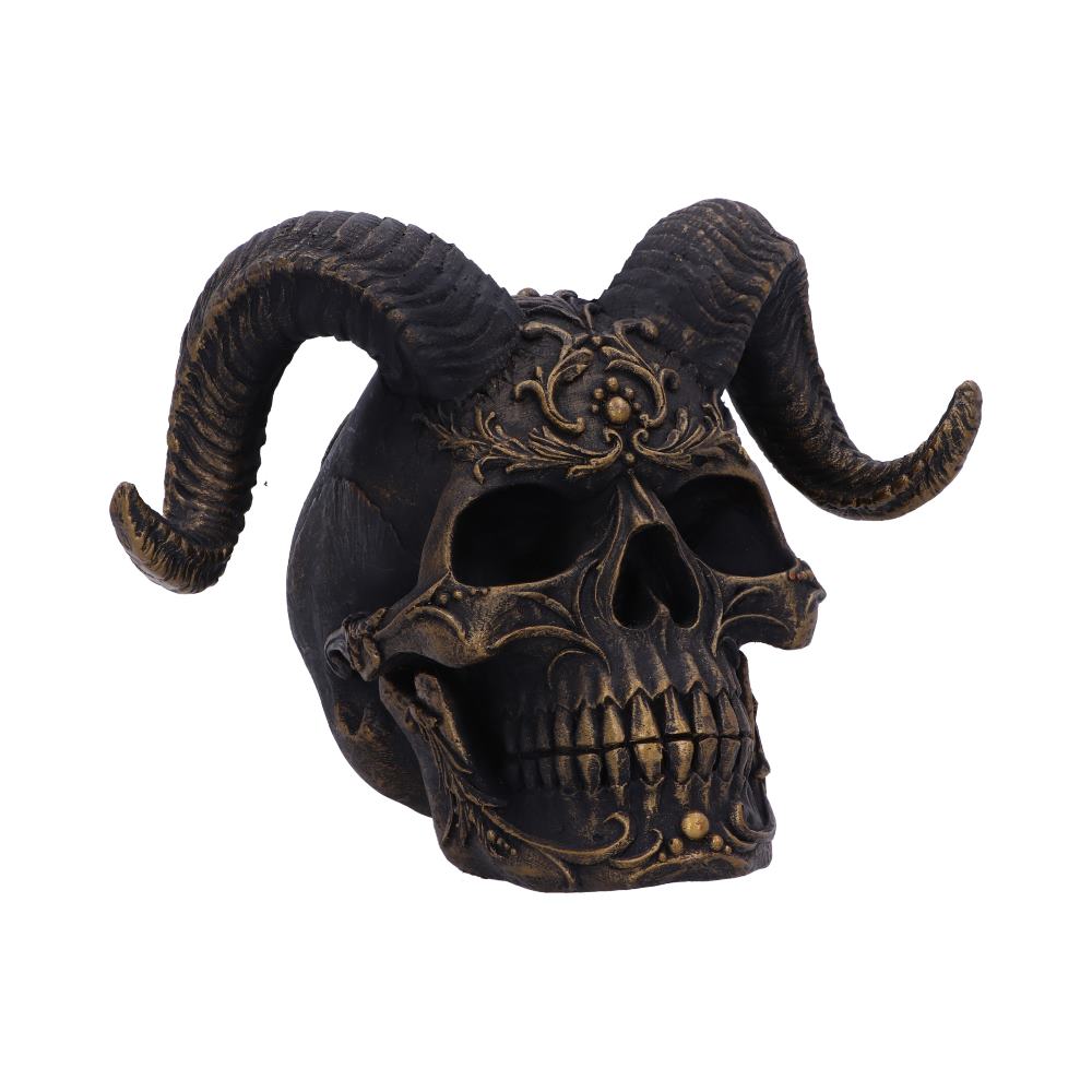 Diabolus Horned Skull 18cm Default Title - Figures & Collectables at Gift Moments