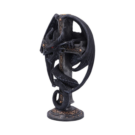 Dark Ember Gothic Dragon Candle Holder 24.5cm - Candles & Holders at Gift Moments