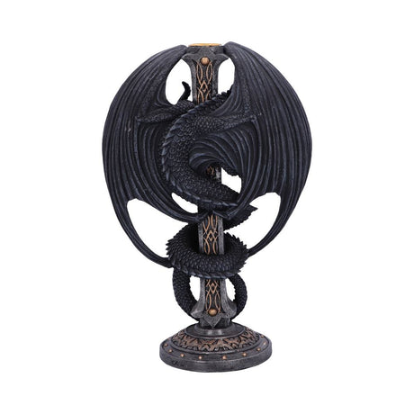 Dark Ember Gothic Dragon Candle Holder 24.5cm - Candles & Holders at Gift Moments