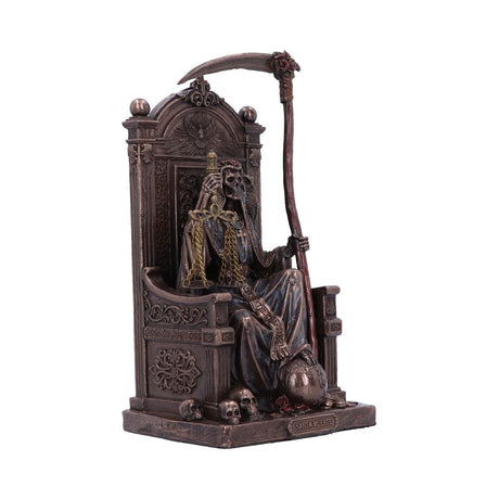 Santa Muerte's Throne Bronze Figurine 22cm - Figures & Collectables at Gift Moments