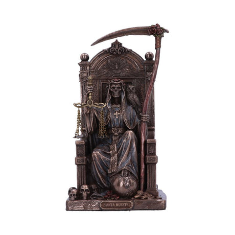 Santa Muerte's Throne Bronze Figurine 22cm Default Title - Figures & Collectables at Gift Moments