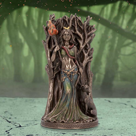 Bronze Hecate Goddess of Magic and Witchcraft Figurine 21cm - Figures & Collectables at Gift Moments