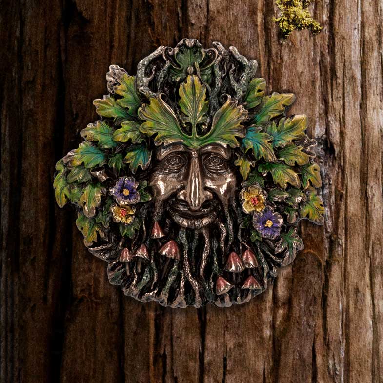 Spring Equinox Wall Mounted Tree Spirit 13.5cm - Wall Hanging Sculptures at Gift Moments