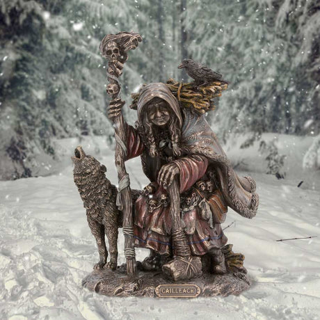 Cailleach Celtic Goddess Bronze Figurine 18.5cm - Figures & Collectables at Gift Moments