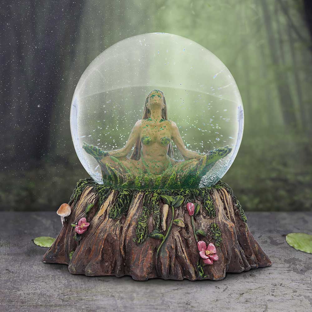 Female Tree Spirit Balance of Nature Snow Globe 13.2cm - Snow Globes at Gift Moments