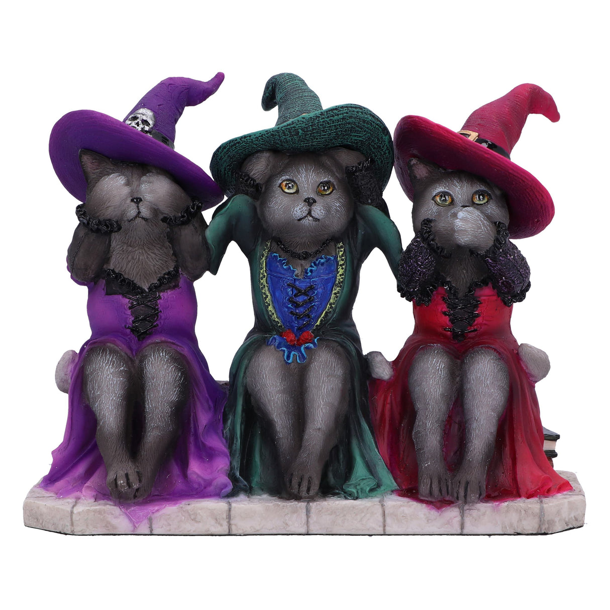 Three Wise Witchy Kittys Ornament Default Title - Figures & Collectables at Gift Moments