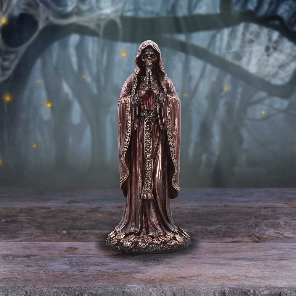 Santisima Muerte Bronze Figurine 19cm - Figures & Collectables at Gift Moments