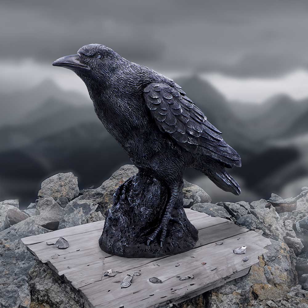 Raven Messenger Figurine 25cm - Figures & Collectables at Gift Moments