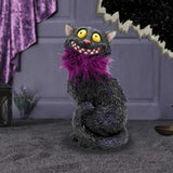 Furgus Black Cat Feather Boa Figurine 19.5cm - Figures & Collectables at Gift Moments