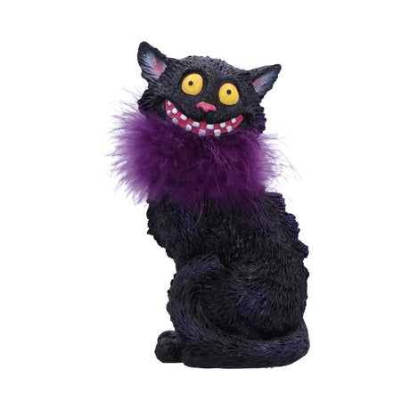 Furgus Black Cat Feather Boa Figurine 19.5cm Default Title - Figures & Collectables at Gift Moments