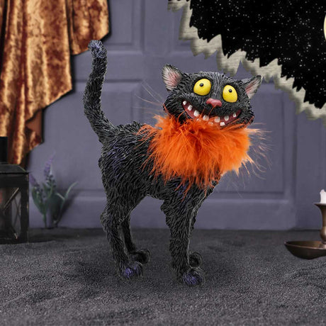 Furdinand Black Cat Feather Boa 23cm - Figures & Collectables at Gift Moments