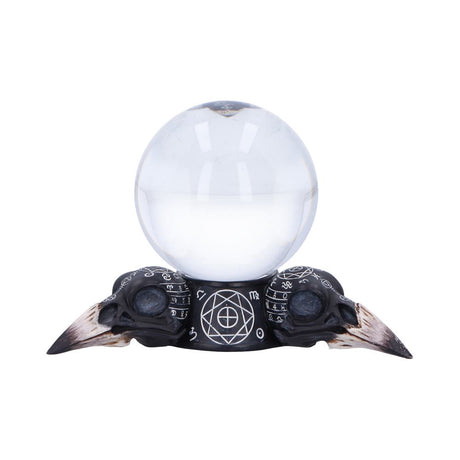 Gothic Raven Crystal Ball and Holder 15cm - Crystal Balls & Holders at Gift Moments