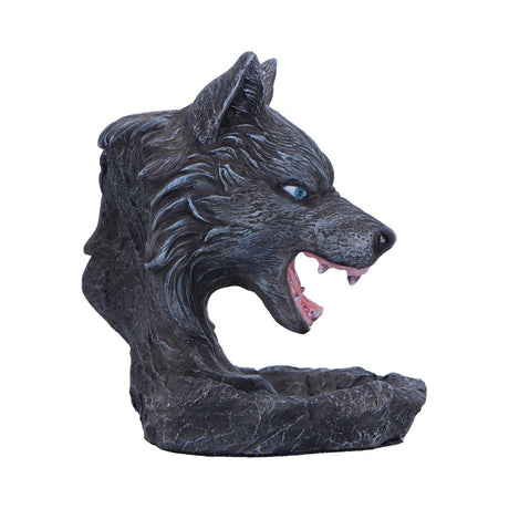 Dark Wolf Head Backflow Incense Burner 11.5cm - Incense Holders at Gift Moments