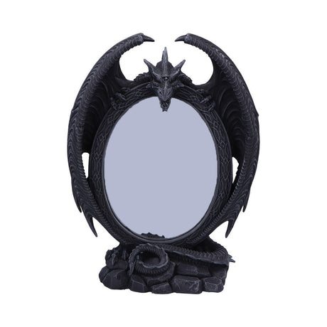 Scaled Reflection Dragon Mirror 29cm Default Title - Mirrors at Gift Moments