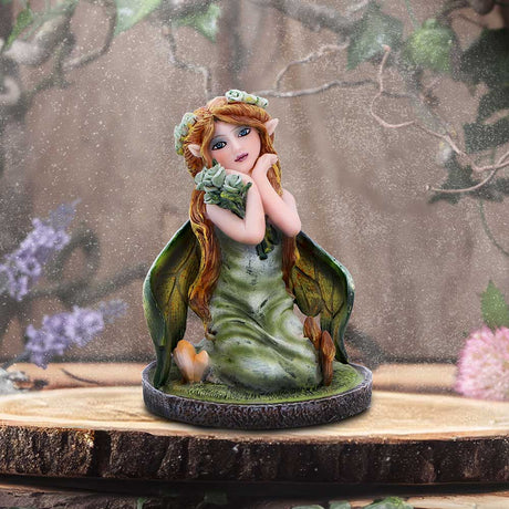 Clover Green Crystal Fairy Figurine - Figures & Collectables at Gift Moments