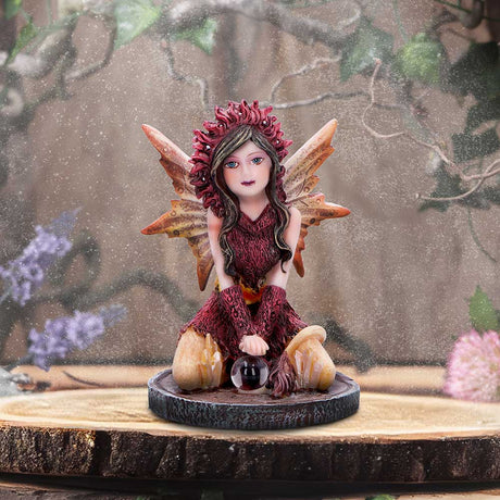 Poppy Red Crystal Fairy Figurine - Figures & Collectables at Gift Moments