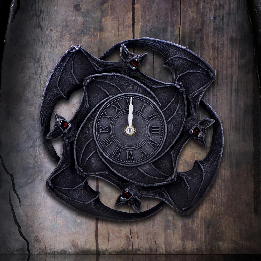 Creatures of the Night Bat Wall Clock - Clocks at Gift Moments