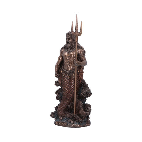 Poseidon God of the Sea Medium Bronze Figurine - Figures & Collectables at Gift Moments