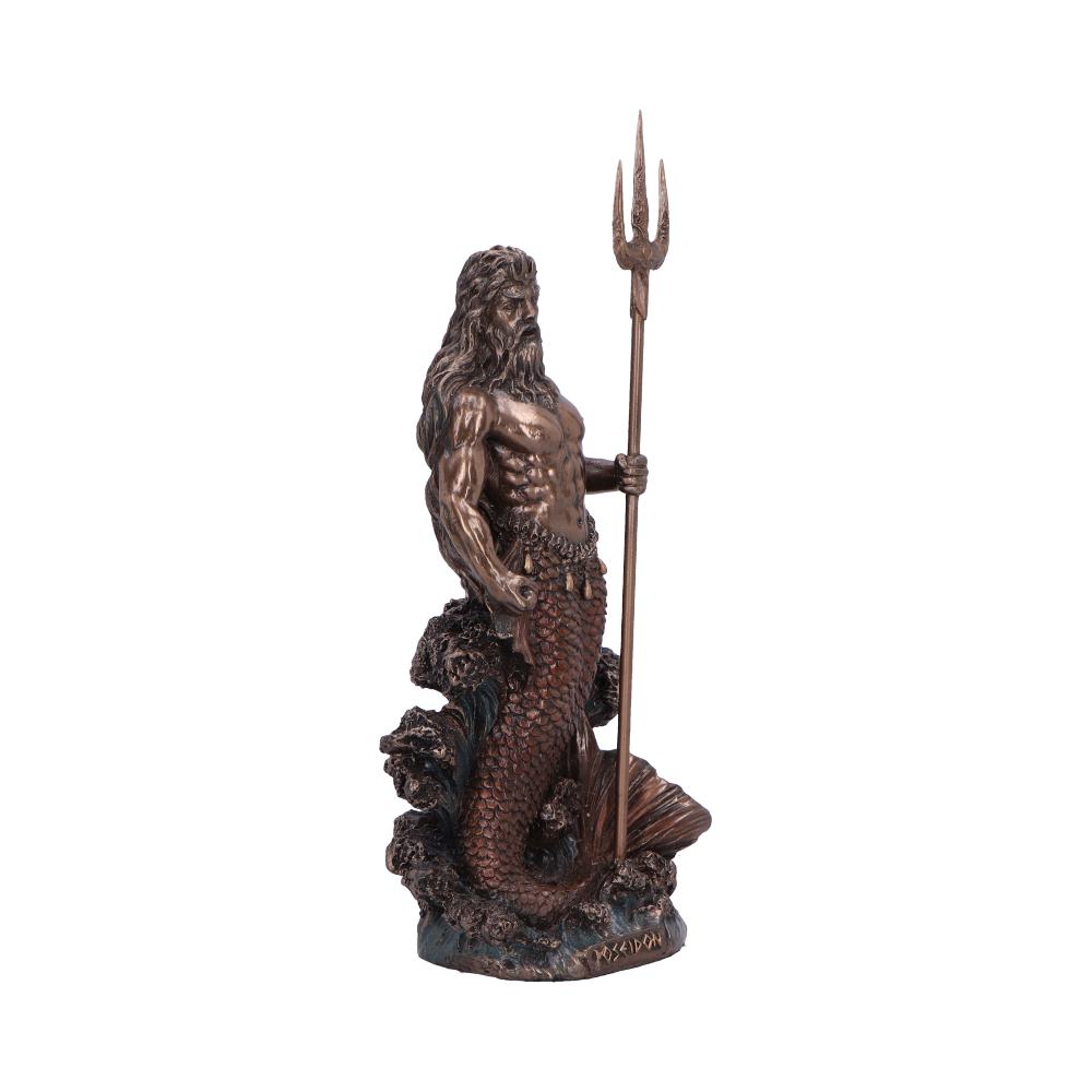 Poseidon God of the Sea Medium Bronze Figurine - Figures & Collectables at Gift Moments