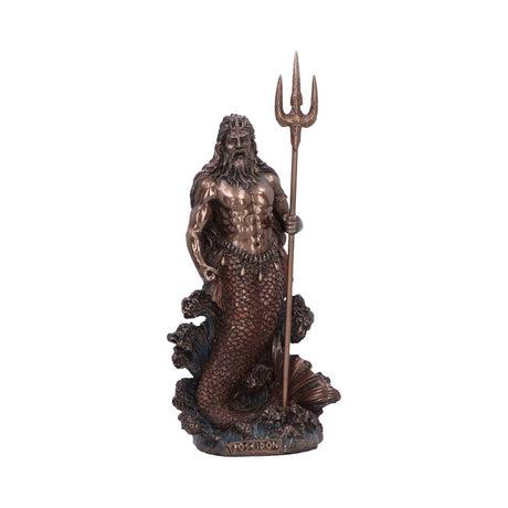 Poseidon God of the Sea Medium Bronze Figurine Default Title - Figures & Collectables at Gift Moments