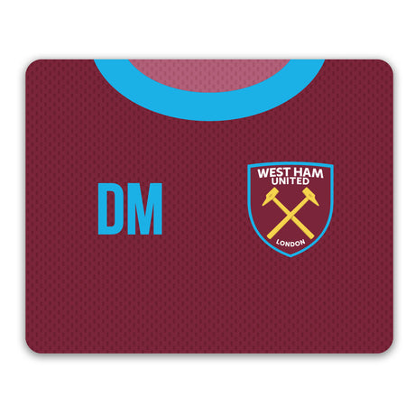 Personalised West Ham United FC Crest Mouse Mat - Tech Accessories at Gift Moments