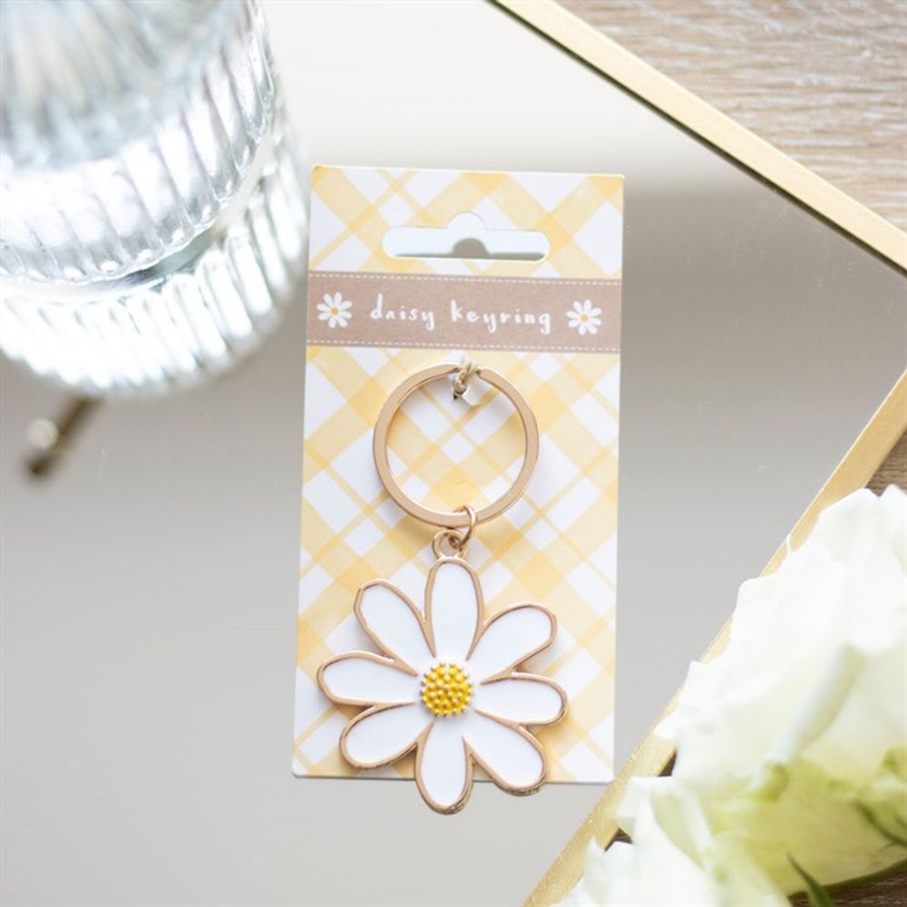 Daisy Enamel Keyring: 1 - Keyrings By Gift Moments